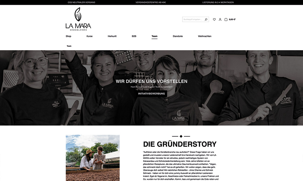 Das Team und die Gründerstory von La Mara.
