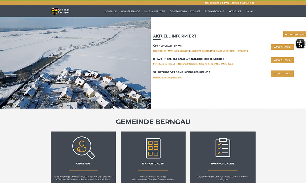 Informationen der Gemeinde Berngau.