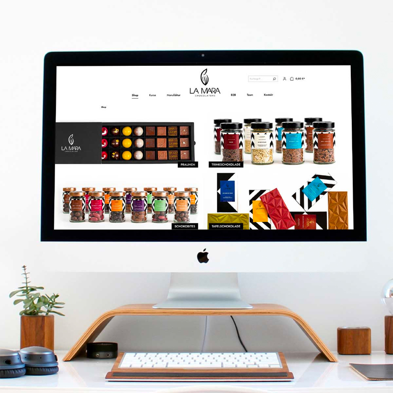 Der neue Onlineshop für "La Mara".