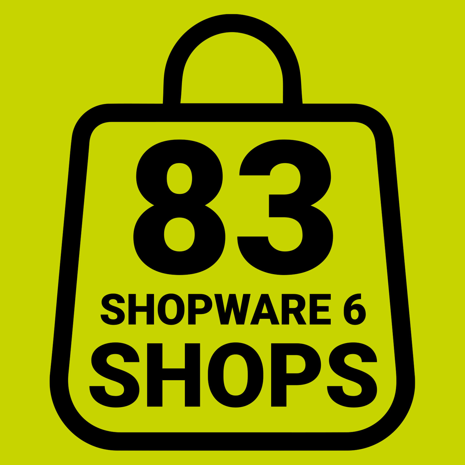 Ein Logo für 83 Shopware 6 Shops.