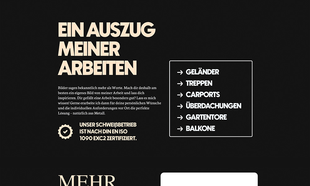 Referenzen der Schlosserei Pfindel.