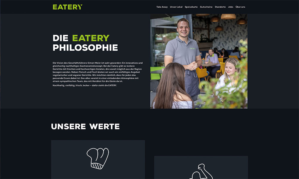 Die Eatery Neumarkt Philosophie.