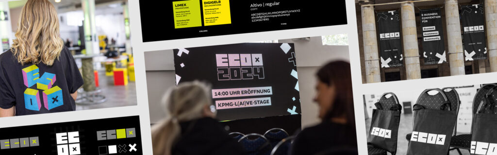 Eine Bildcollage mit unterschiedlichen Impressionen der ECOX Convention.