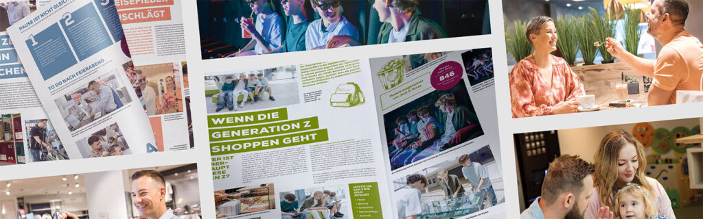 Eine Bildcollage verschiedener Motive der Neuer Markt Zeitung.