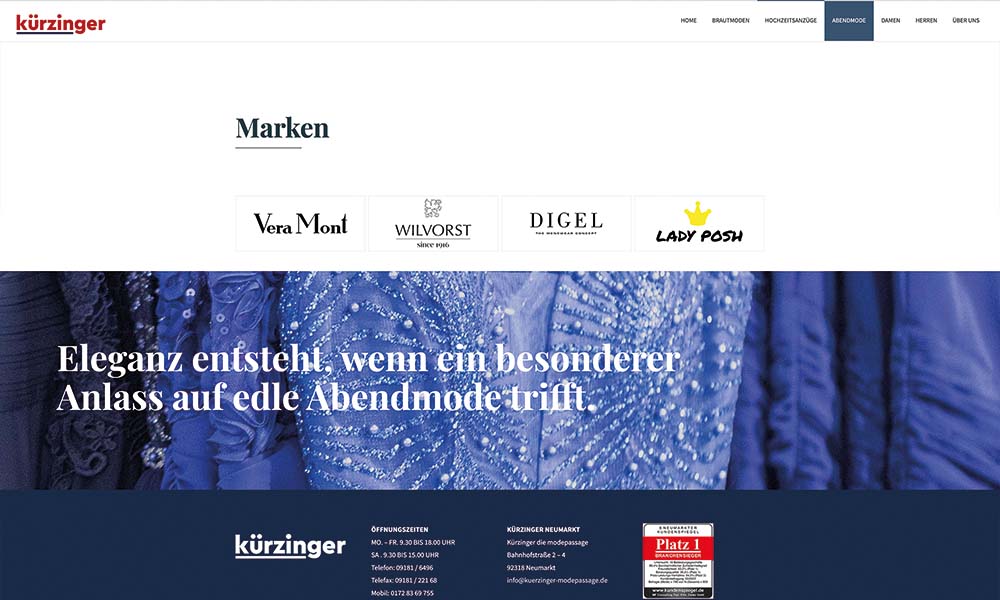 Die Marken bei Kürzinger.