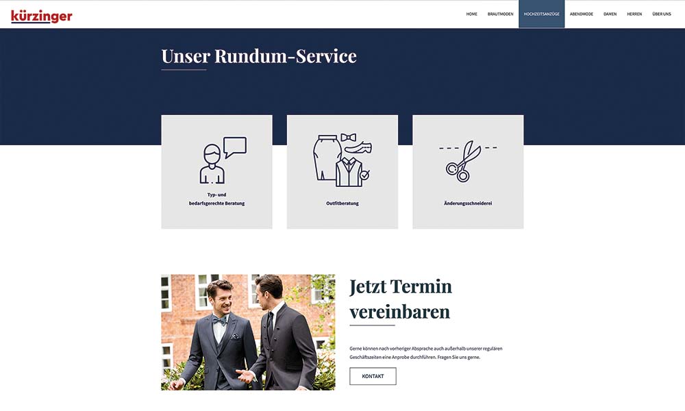 Die Serviceleistungen von Kürzinger.