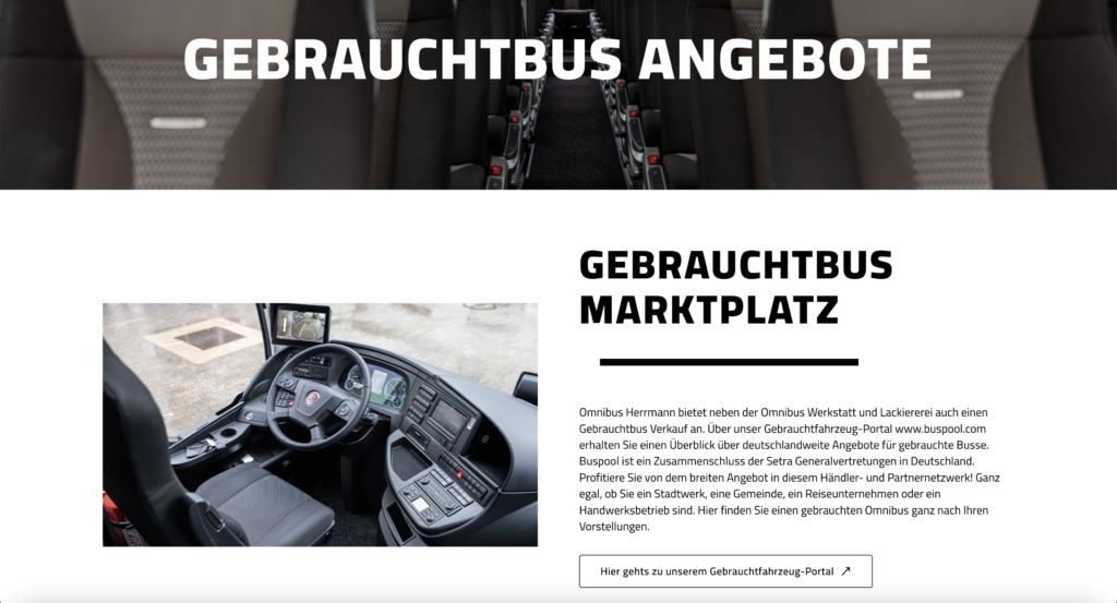 Gebrauchtbus Angebote von Herrmann.